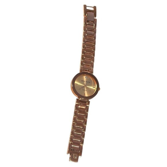 Anne Klein Diamond Dial‎ Bracelet Watch Rose Gold Tone - Picture 1 of 6